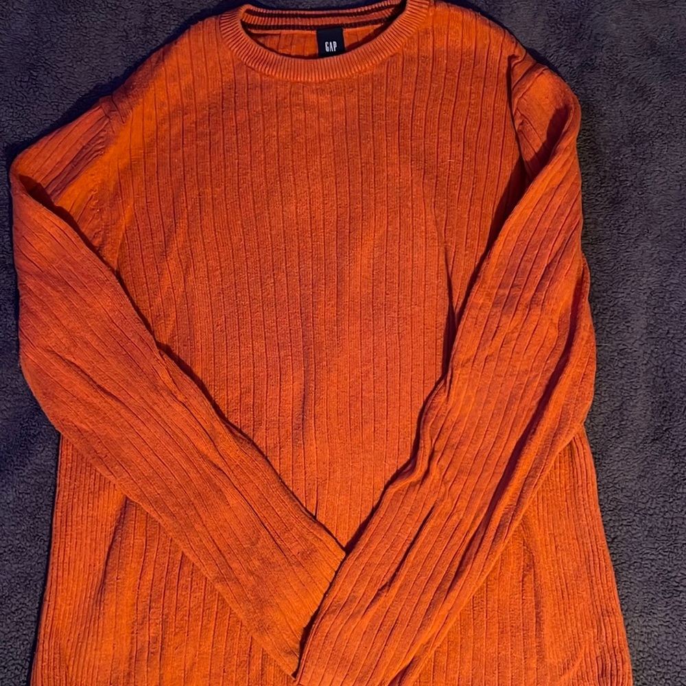 Orange sweater
